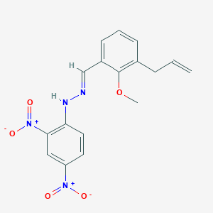 (2E)-1-(2,4-dinitrophenyl)-2-[2-methoxy-3-(prop-2-en-1-yl)benzylidene]hydrazine