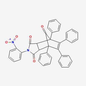 2-(2-nitrophenyl)-4,5,6,7-tetraphenyl-3a,4,7,7a-tetrahydro-1H-4,7-methanoisoindole-1,3,8(2H)-trione