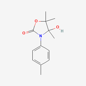 4-Hydroxy-4,5,5-trimethyl-3-(4-methylphenyl)-1,3-oxazolidin-2-one