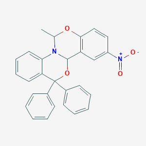 6-methyl-10-nitro-13,13-diphenyl-11bH,13H-[1,3]benzoxazino[3,4-a][3,1]benzoxazine