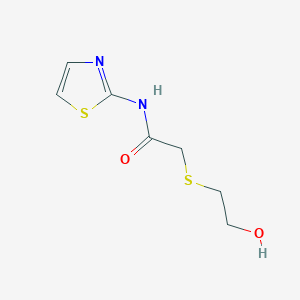 2-(2-Hydroxy-ethylsulfanyl)-N-thiazol-2-yl-acetamide