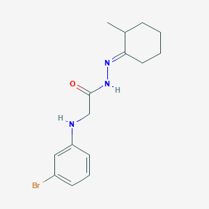 2-[(3-Bromophenyl)amino]-N'-[(1E)-2-methylcyclohexylidene]acetohydrazide