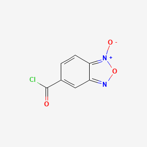 molecular formula C7H3ClN2O3 B11099740 2,1,3-Benzoxadiazole-5-carbonyl chloride 1-oxide 