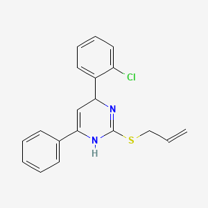 2-(Allylsulfanyl)-4-(2-chlorophenyl)-6-phenyl-1,4-dihydropyrimidine