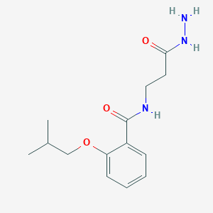 N-[2-(Hydrazinecarbonyl)ethyl]-2-(2-methylpropoxy)benzamide