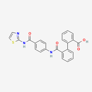 2'-{[4-(1,3-Thiazol-2-ylcarbamoyl)phenyl]carbamoyl}biphenyl-2-carboxylic acid