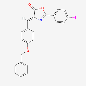 (4Z)-4-[4-(benzyloxy)benzylidene]-2-(4-iodophenyl)-1,3-oxazol-5(4H)-one