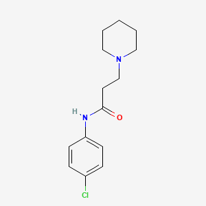 N-(4-chlorophenyl)-3-(piperidin-1-yl)propanamide