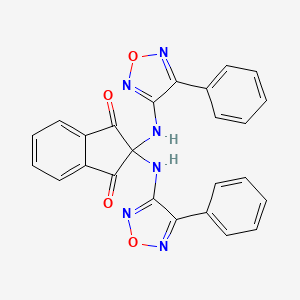 2,2-bis[(4-phenyl-1,2,5-oxadiazol-3-yl)amino]-1H-indene-1,3(2H)-dione