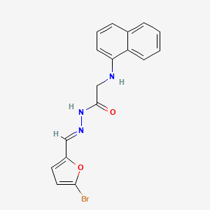 N'-[(E)-(5-Bromofuran-2-YL)methylidene]-2-[(naphthalen-1-YL)amino]acetohydrazide