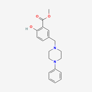 2-Hydroxy-5-(4-phenyl-piperazin-1-ylmethyl)-benzoic acid methyl ester