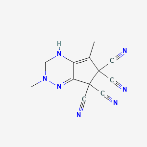 2,5-Dimethyl-3,4-dihydro-2H-cyclopenta[e][1,2,4]triazine-6,6,7,7-tetracarbonitrile