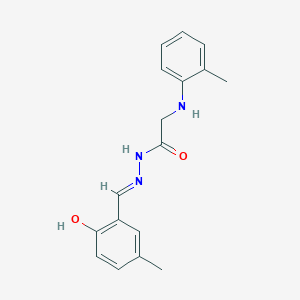 N'-[(E)-(2-Hydroxy-5-methylphenyl)methylidene]-2-[(2-methylphenyl)amino]acetohydrazide