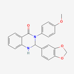 2-(1,3-benzodioxol-5-yl)-3-(4-methoxyphenyl)-2,3-dihydroquinazolin-4(1H)-one