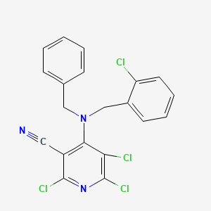 4-[Benzyl(2-chlorobenzyl)amino]-2,5,6-trichloropyridine-3-carbonitrile