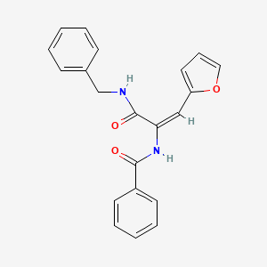 (2E)-N-benzyl-3-(furan-2-yl)-2-(phenylformamido)prop-2-enamide