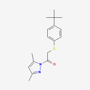 2-[(4-tert-butylphenyl)sulfanyl]-1-(3,5-dimethyl-1H-pyrazol-1-yl)ethanone