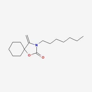 3-Heptyl-4-methylene-1-oxa-3-azaspiro[4.5]decan-2-one