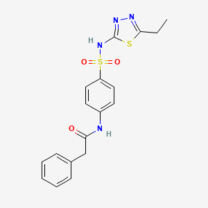 N-{4-[(5-ethyl-1,3,4-thiadiazol-2-yl)sulfamoyl]phenyl}-2-phenylacetamide