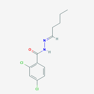 molecular formula C12H14Cl2N2O B11100278 2,4-dichloro-N'-[(1E)-pentylidene]benzohydrazide 