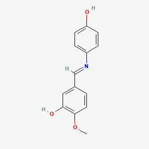 5-{(E)-[(4-hydroxyphenyl)imino]methyl}-2-methoxyphenol