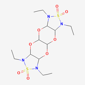 4,6,12,14-tetraethyl-2,8,10,16-tetraoxa-5λ6,13λ6-dithia-4,6,12,14-tetrazatetracyclo[7.7.0.03,7.011,15]hexadecane 5,5,13,13-tetraoxide