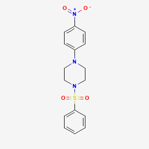 1-(Benzenesulfonyl)-4-(4-nitrophenyl)piperazine