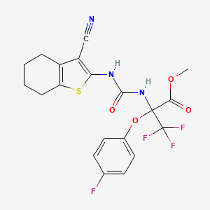 Methyl 2-({[(3-cyano-4,5,6,7-tetrahydro-1-benzothiophen-2-YL)amino]carbonyl}amino)-3,3,3-trifluoro-2-(4-fluorophenoxy)propanoate