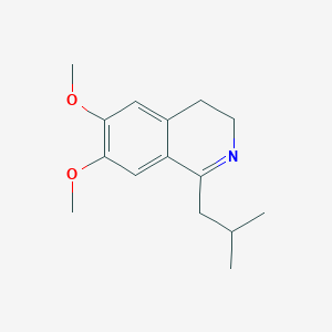 molecular formula C15H21NO2 B11100414 6,7-Dimethoxy-1-(2-methylpropyl)-3,4-dihydroisoquinoline 