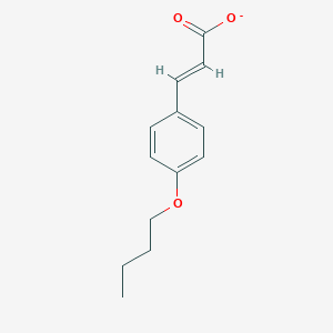 molecular formula C13H15O3- B11100430 (2E)-3-(4-butoxyphenyl)prop-2-enoate 