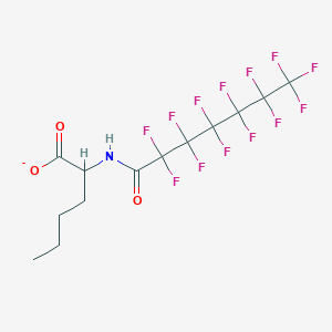 2-[(2,2,3,3,4,4,5,5,6,6,7,7,7-Tridecafluoroheptanoyl)amino]hexanoate