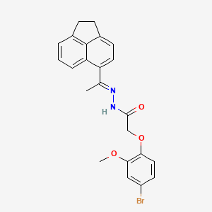 2-(4-bromo-2-methoxyphenoxy)-N'-[(1E)-1-(1,2-dihydroacenaphthylen-5-yl)ethylidene]acetohydrazide