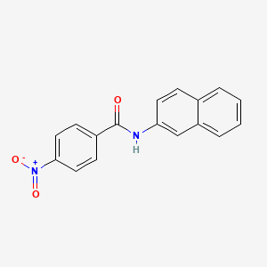 molecular formula C17H12N2O3 B11100487 Benzamide, N-2-naphthalenyl-4-nitro- CAS No. 105772-57-4