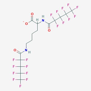 2,6-Bis[(2,2,3,3,4,4,5,5,5-nonafluoropentanoyl)amino]hexanoate