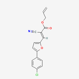 prop-2-en-1-yl (2E)-3-[5-(4-chlorophenyl)furan-2-yl]-2-cyanoprop-2-enoate