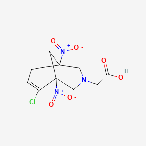 (6-Chloro-1,5-dinitro-3-azabicyclo[3.3.1]non-6-en-3-yl)acetic acid