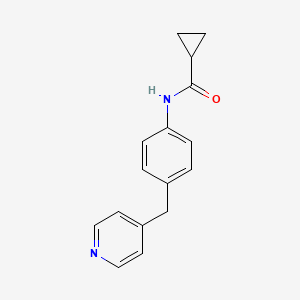 molecular formula C16H16N2O B11100579 N-[4-(pyridin-4-ylmethyl)phenyl]cyclopropanecarboxamide 