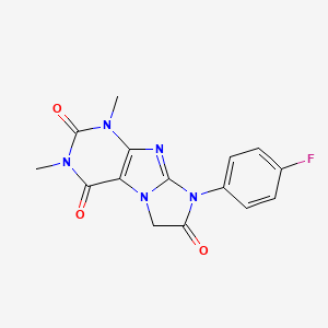 8-(4-fluorophenyl)-1,3-dimethyl-1H-imidazo[2,1-f]purine-2,4,7(3H,6H,8H)-trione