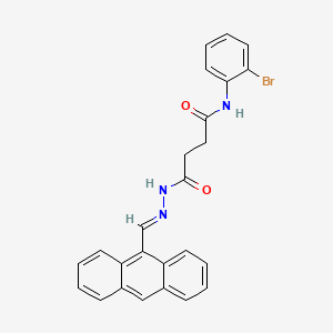 2'-Bromosuccinanilic acid N'-(9-anthrylmethylene)hydrazide