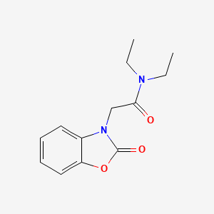 N,N-diethyl-2-(2-oxo-2,3-dihydro-1,3-benzoxazol-3-yl)acetamide