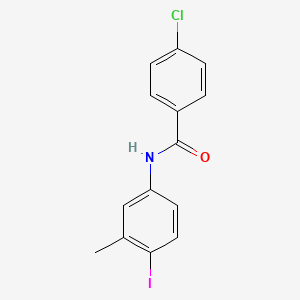 4-chloro-N-(4-iodo-3-methylphenyl)benzamide