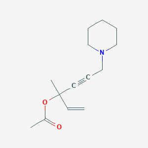 3-Methyl-6-(piperidin-1-yl)hex-1-en-4-yn-3-yl acetate