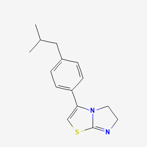 3-[4-(2-Methylpropyl)phenyl]-5,6-dihydroimidazo[2,1-b][1,3]thiazole