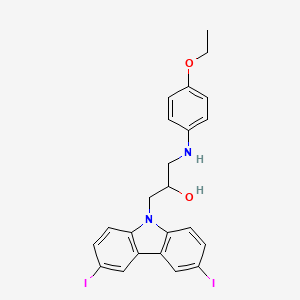 1-(3,6-diiodo-9H-carbazol-9-yl)-3-[(4-ethoxyphenyl)amino]propan-2-ol