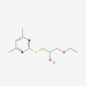 1-[(4,6-Dimethylpyrimidin-2-yl)sulfanyl]-3-ethoxypropan-2-ol