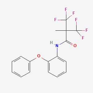 3,3,3-trifluoro-2-methyl-N-(2-phenoxyphenyl)-2-(trifluoromethyl)propanamide