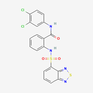 2-[(2,1,3-benzothiadiazol-4-ylsulfonyl)amino]-N-(3,4-dichlorophenyl)benzamide