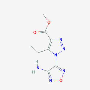 methyl 1-(4-amino-1,2,5-oxadiazol-3-yl)-5-ethyl-1H-1,2,3-triazole-4-carboxylate