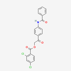 2-Oxo-2-{4-[(phenylcarbonyl)amino]phenyl}ethyl 2,4-dichlorobenzoate