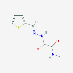 N-methyl-2-oxo-2-[(2E)-2-(thiophen-2-ylmethylidene)hydrazinyl]acetamide